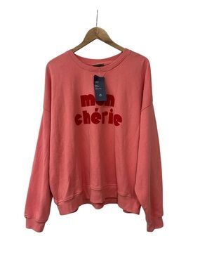 NWT Universal Thread Women's Mon Cherie Oversized Graphic Sweatshirt Size XXL